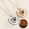 Romantic Love Memory Wedding Rose Gold&Silver Color 100 Languages I You Projection Pendant Necklace Gifts - Image 1