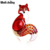 Rhinestone Enamel Fox Brooches For Women Animal Party Causal Brooch Pins Gifts - Image 8
