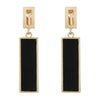 5 Color Korea Simple Geometric Square Clip on Earrings for Women Golden Colorful Resin Non Pierced Ear Clips - Image 7