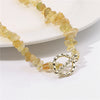Healing Bohemian Gem Gravel Natural Semi-precious Stone Necklace Women's  Necklace Jewelry Collares Para Mujer Female