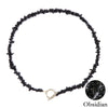 Healing Bohemian Gem Gravel Natural Semi-precious Stone Necklace Women's  Necklace Jewelry Collares Para Mujer Female