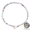 Healing Bohemian Gem Gravel Natural Semi-precious Stone Necklace Women's  Necklace Jewelry Collares Para Mujer Female
