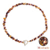 Healing Bohemian Gem Gravel Natural Semi-precious Stone Necklace Women's  Necklace Jewelry Collares Para Mujer Female