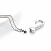 Heart Hook Ashes Urn Necklace Stainless Steel Memorial Jewelry For Pet Ashes Mini Urn Men Gift Cremation Keepsake  Engraving