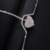 Heart Pendant Multi Layer Thigh Leg Chain Summer Beach Silver Jewelry For Women Crystal Rhinestone Body Chain Bikini Accessories