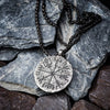 Vintage Men Viking Vegvisir Compass Pendant Necklace Nordic Odin Rune Stainless Steel Necklace For Men Retro Amulet Jewelry - Image 4