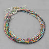 Seed Bead Strand Choker Necklace Bohemian Handmade - Image 4