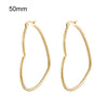 peach heart earrings circle jewelry simple pendant Earring stainless steel hoop earring 1 Pair Gifts for women girls - Image 17