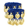 1 Pair Belly Dance Wrist Ankle Cuffs Bracelet Chiffon Gold Coin Costume Accessory Valentine's Day Gift Jewelry Women Girl - Image 7