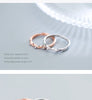 Modian Radiant Zircon Geometric Twist Open Adjustable Sterling Silver 925 Ring for Women Luxury Wedding Gift Fine Jewelry