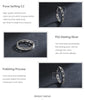 Modian Silver Rings Stackable Vintage Finger Rings for Women Wedding 925 Sterling Silver Fine Jewelry Platinum Plated