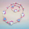 25 styles Cute Animal Flower Cartoon Flower Children's sweater necklace bracelet for children gift - Image 25