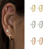 Crmya Gold Silver Filled Hoop Earrings For Women Opal Zircon Earring Hoops Mini Earings Ear Jewelry - Image 3