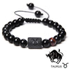 12 Constellation Zodiac Signs Bracelet Black Onyx Beads Cancer Leo Onyx Braided Bracelet for Women Men Couples Jewelry Gift - Image 18