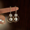 Letter D Asymmetric Long Tassel Zircon Earrings For Women Korean Sparkling Earrings Jewelry Party Gifts - Image 13
