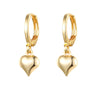 Crmya Gold Silver Filled Heart Hoop Earrings CZ Zircon Long Chain Stud Earings For Women Girls Jewelry - Image 18