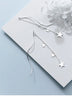 Modian Classic Real 925 Sterling Silver Swing Full Stars Line Drop Earrings For Women Dangle Ear Silver Fine Jewelry