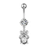14G Animal Heart Dangle Belly Button Rings Steel Curved Navel Barbell Ring Body Jewelry Piercing Ombligo for Women Girl - Image 16
