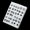 18/36/100Pairs Women Star Moon Small Plastic Stud Earrings Set Girl Children Cartoon Geometric Party Birthday Christmas Jewelry - Image 12