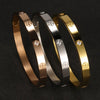 Stainless Steel Cuff Bangle with Crystal Details in Multiple Designs - Image 3