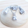 Women Silver Bridal Jewelry Sets Costume Ladies Wedding Jewellery Pendant Necklace Set Stones Earrings Rings Bracelets - Image 2