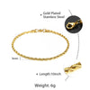 Minimalist Metal Anklets Women Gold Color Stainless Steel Figaro Rope Curb Link Leg Chain Basic Chic Lady Girl Jewelry 10inch - Image 7