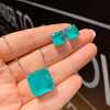 Vintage Paraiba Tourmaline Emerald Lab Gemstone Jewelry Sets for Women Wedding Party Earrings Pendant Necklace Anniversary Gift - Image 7