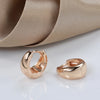 Glossy Dangle Earrings Rose Gold Simple Earrings For Women Daily Jewelry - Image 3
