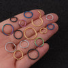 1PC Stainless Steel Opening Stainless Steel Hinged Segment Clicker Ring Nose Septum Piercing Helix Cartilage Daith Twist Hoop - Image 1