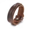 Jewelry Vintage Hand Woven Multilayer Leather BraceletCuff Wide Leather Adjustable Bracelet For Men - Image 7