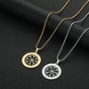Men's Necklace Rune Compass Vegvisir Stainless Steel Viking Runes and Dragons Pendant Retro Nordic Amulet Jewelery Gift - Image 2