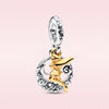 Herocross disney 925 Sterling Silver tinker bell celestial night charm bead Mouse fit pandora original Bracelet women jewelry