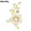 Shell Plum Blossom Flower Brooches For Women Wedding Office Brooch Pins Year Jewelry Gifts - Image 5