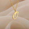 Dainty Initial Letter Necklaces For Women Gold Color Minimalist Stainless Steel Initial Necklace Wedding Jewelry Gift - Image 35