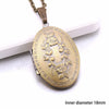 Heart Carved Flower Stripe Locket Pendant Necklace Women Vintage Ancient Brass Opening Photo Box Jewelry Romantic Gift - Image 32