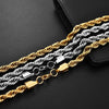 2mm-7mm Rope Chain Necklace Stainless Steel Choker Men Women Jewelry Silver Color Chains Gift - Image 3