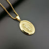 Virgin Mary Prayer Pendant Necklaces Gold Color 316L Stainless Steel with Rhinestone Women/Men Jewelry - Image 8