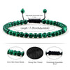 Adjustable 4 mm Beaded Stretch Bracelet in Multiple Color Styles - Image 6