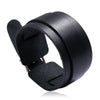 Leather Wide Cuff Bangles Punk Vintage Three Layers Wide Black Brown Men Jewelry Bracelets - Image 12
