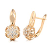 Circle Zircon Earrings Rose Gold Hollow Snowflake Inlay Zircon Wedding Women Earrings Hoops Golden Jewelry Earrings - Image 7