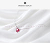 Modian 100% 925 Sterling Silver Red CZ Heart Necklace Pendant  for Women Short Necklaces France Style 2020 Mode Collar Bijoux