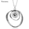 Stainless Steel Chain Vocheng Interchangeable Jewerly Ginger Snap Jewelry Toggle Necklace Pendant for 18mm Snap Charms - Image 25