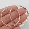 Classic Simple Hoop Earring for Women Gold Color Geometric Pattern Suit Various Occasions Metal Versatile Female Jewelry - Image 1