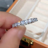 Contracted Design Women's Ring with Brilliant White Cubic Zirconia Wedding Party Daily Wearable Statement Jewelry - Image 17