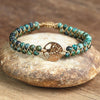 4mm Beads Handmade Bracelet Tree of Life Charm Bracelets African Japser String Braided Bracelets Yoga Friendship Lover Bracelet - Image 3