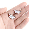 Origami Paper Airplane Paper Boat Enamel White Handcraft Lover Brooch Metal Badge Pin Cute Kids Costume Jewelry Gift - Image 5