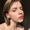 Square Crystal Clip on Earrings No Pierced for Women Girl Gold Silver Jet Color Alloy Ear Clips Wedding Jewelry - Image 6
