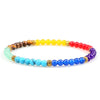 Minimalist 4 6MM 7 Chakra Stone Bracelet Women Yoga Elastic Rope Bracelets Couple Adjustable Braided Bangles Jewelry - Image 7