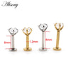 1pc 16G Star Zircon Stainless steel Lip Labret Rings Prong Setting Ear Tragus Cartilage Earrings Piercing Body Jewelry - Image 5