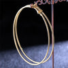 Exaggerated 12CM Oversized Hoop Earrings Basketball Smooth Big Circle Earrings for Women Punk Jewelry Oorbellen - Image 9